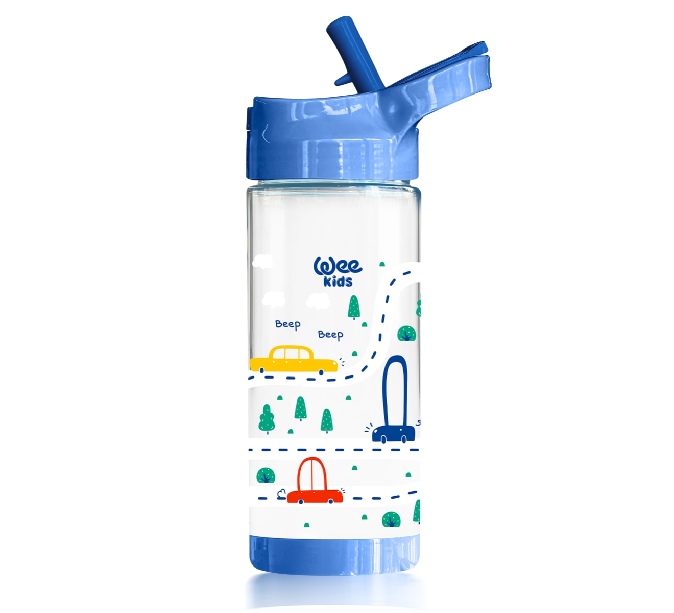 Детска бутилка за вода Wee Baby 500 ml Синя