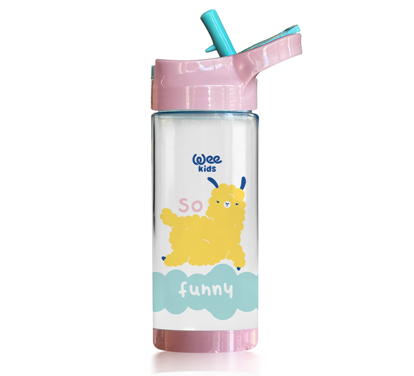 Детска бутилка за вода Wee Baby 500 ml Розова